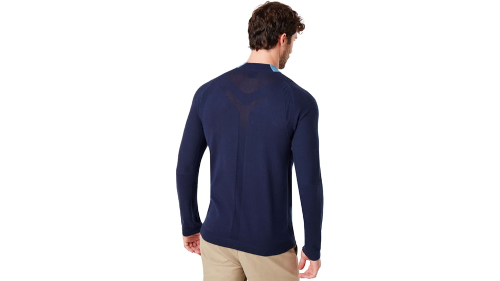 Oakley Seamless Hybrid Sweater - Mens, Alien Blue, Extra Large, 461752-68L-XL
