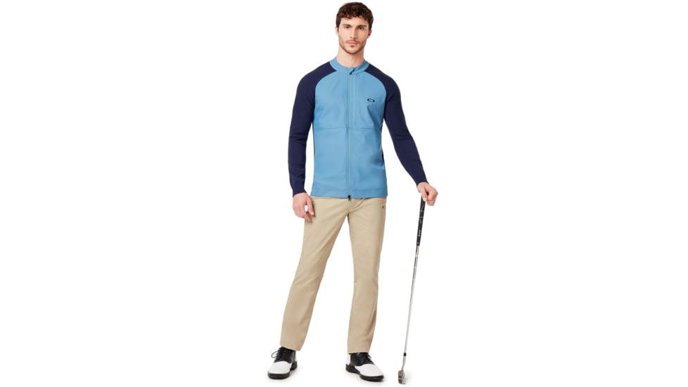 Oakley Seamless Hybrid Sweater - Mens, Alien Blue, Extra Large, 461752-68L-XL