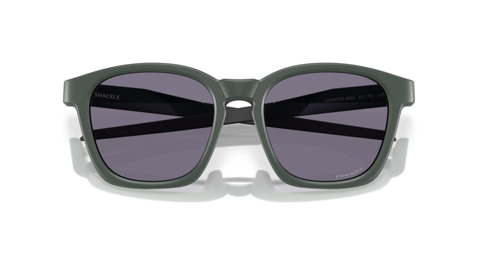 Oakley Shackle Sunglasses, Matte Hunter Green, PRIZM Grey, PRIZM Grey, OO9507D-0652