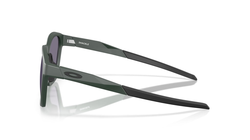 Oakley Shackle Sunglasses, Matte Hunter Green, PRIZM Grey, PRIZM Grey, OO9507D-0652