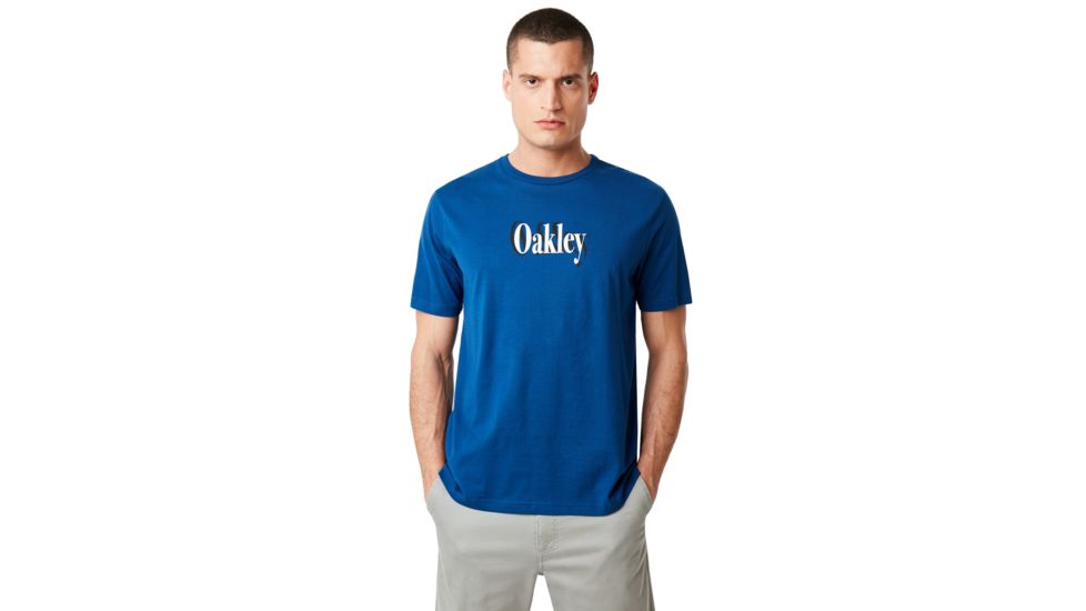 Oakley Shadow Logo Tee - Mens, Dark Blue, Extra Large, 457533-609-XL