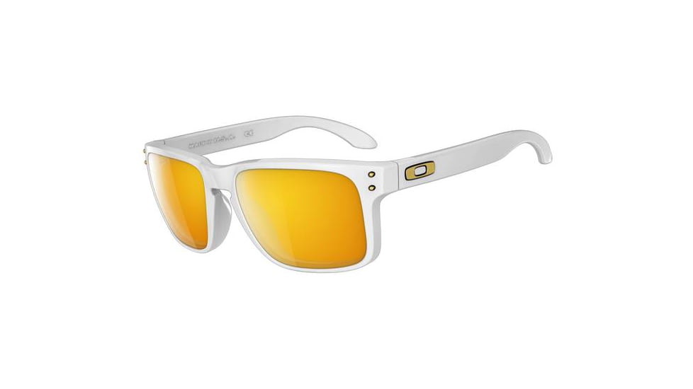 Oakley Holbrook Progressive Prescription Sunglasses - SW Gold Series Polished White Frame OO9102-18