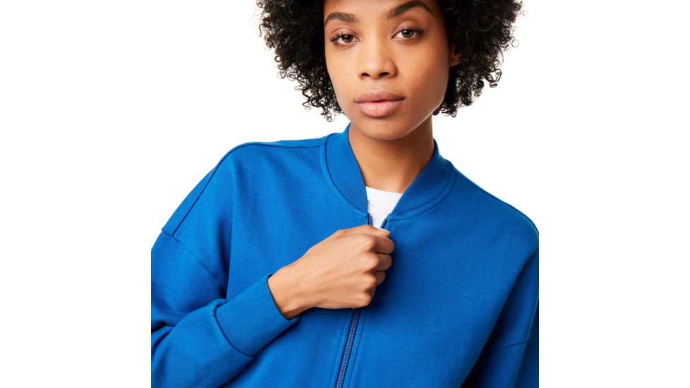 Oakley Short Bomber Jacket - Womens, Blue Power, Medium, 571674-6PB-M