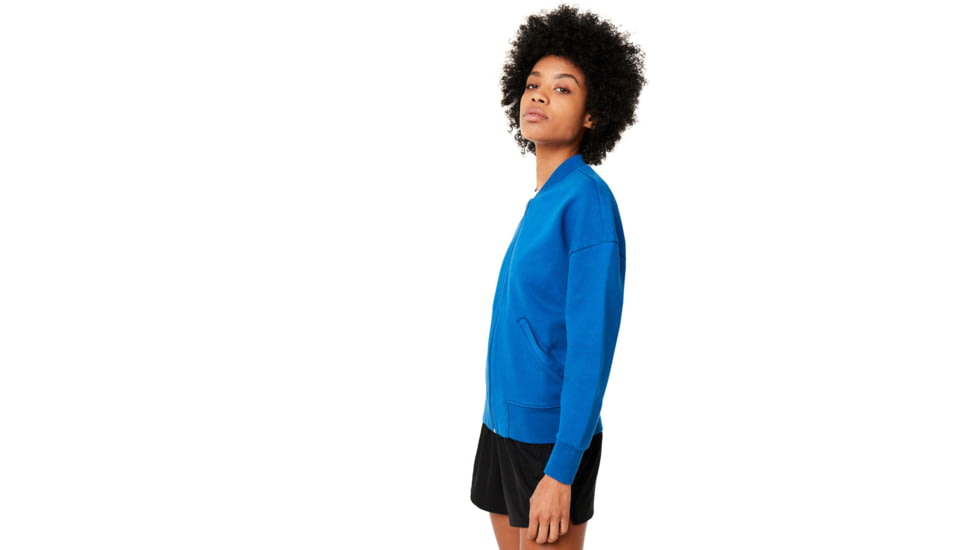 Oakley Short Bomber Jacket - Womens, Blue Power, Medium, 571674-6PB-M