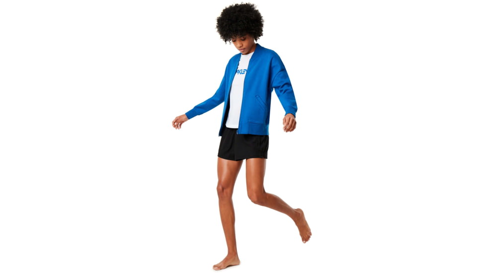 Oakley Short Bomber Jacket - Womens, Blue Power, Medium, 571674-6PB-M
