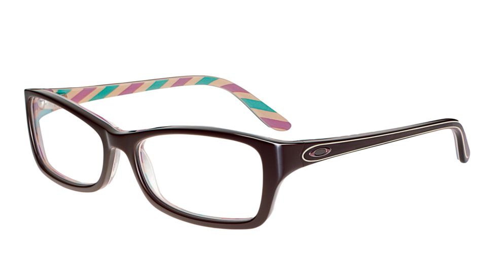 Oakley Short Cut Progressive Prescription Eyeglasses, Brown Cosmo Frame, OX1088-0253PR