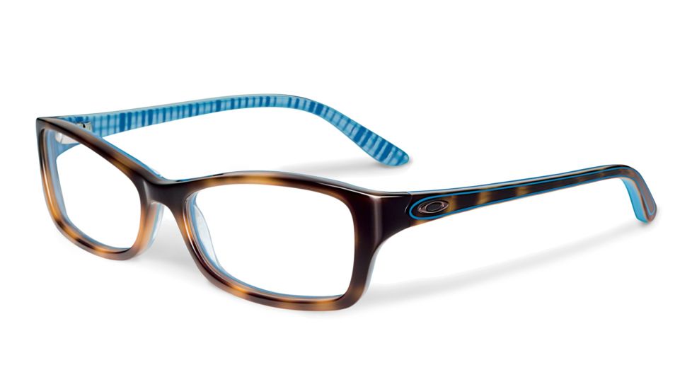 Oakley Short Cut Progressive Prescription Eyeglasses, Tortoise Plaid Frame, OX1088-0153PR