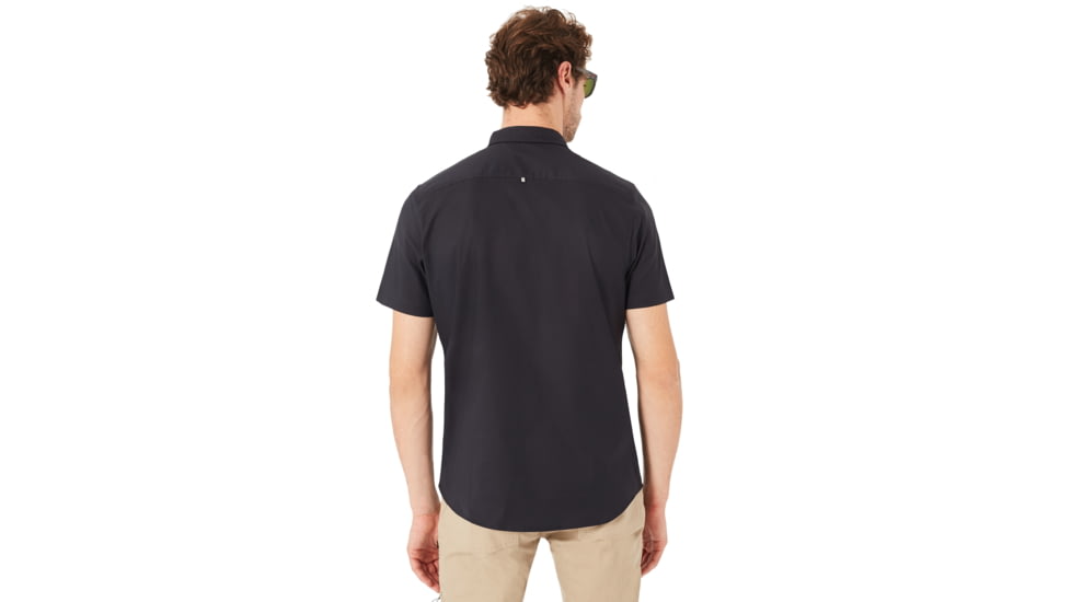 Oakley Short Sleeve Solid Woven - Mens, Blackout, Large, 401860-02E-L