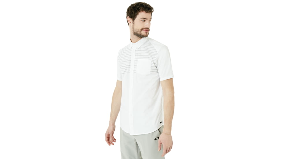 Oakley Short Sleeve Woven Shirt 2 - Mens, White, Medium, 401881-100-M