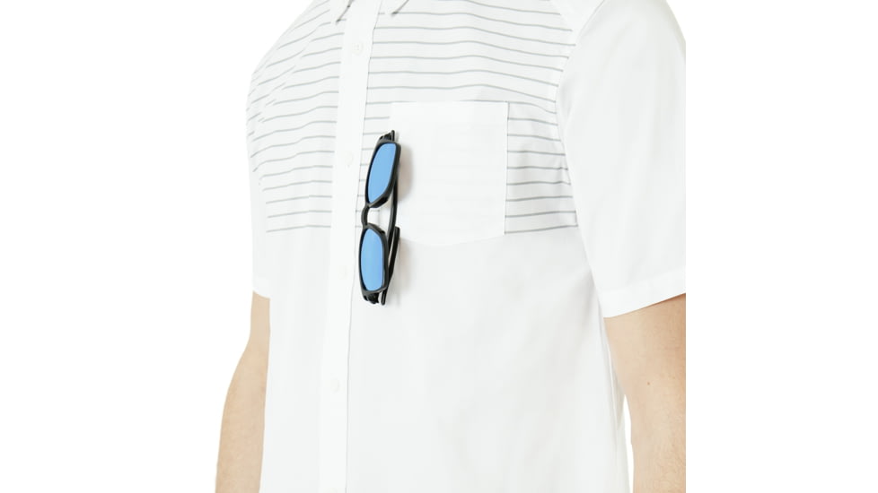 Oakley Short Sleeve Woven Shirt 2 - Mens, White, XXL, 401881-100-XXL