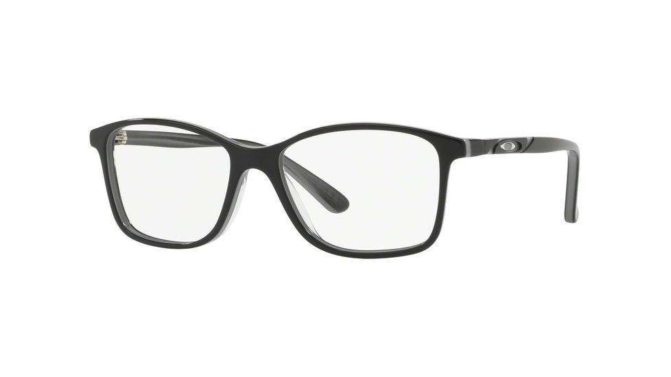 Oakley Showdown Progressive Prescription Eyeglasses 109803-53 - Black Quartz Frame