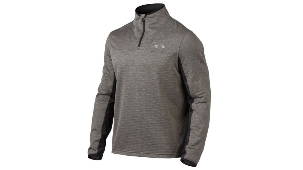 Oakley SI 1/4 Zip Press Fleece Training Pullover, Dark Heather Grey, Medium 461314-20Q-MD