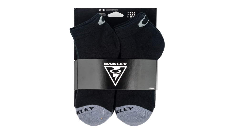 Oakley SI 5-Pack No Show Socks - Men's, Black, M, FOS900404-001-M