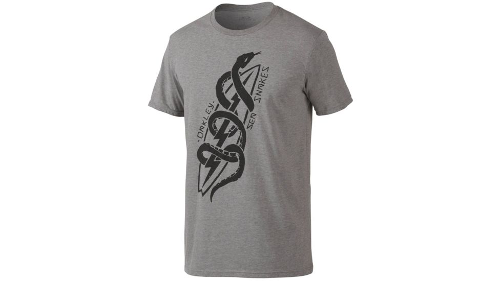 Oakley SI 50/50 Sea Snakes Tee - Mens, Athletic Heather Grey, 2XL, 455502-24G-XXL