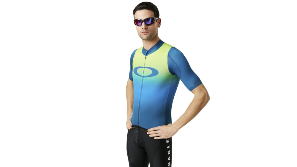 Oakley Aero Jersey - Mens, Jade Iridium, Small, 434359-7JJ-S