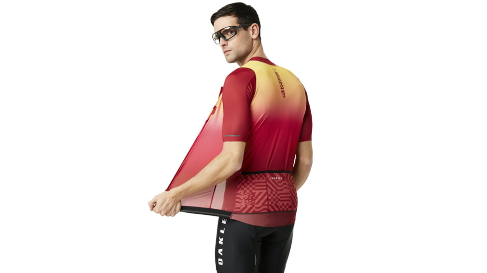 Oakley Aero Jersey - Mens, Red Iridium, Medium, 434359-4RI-M