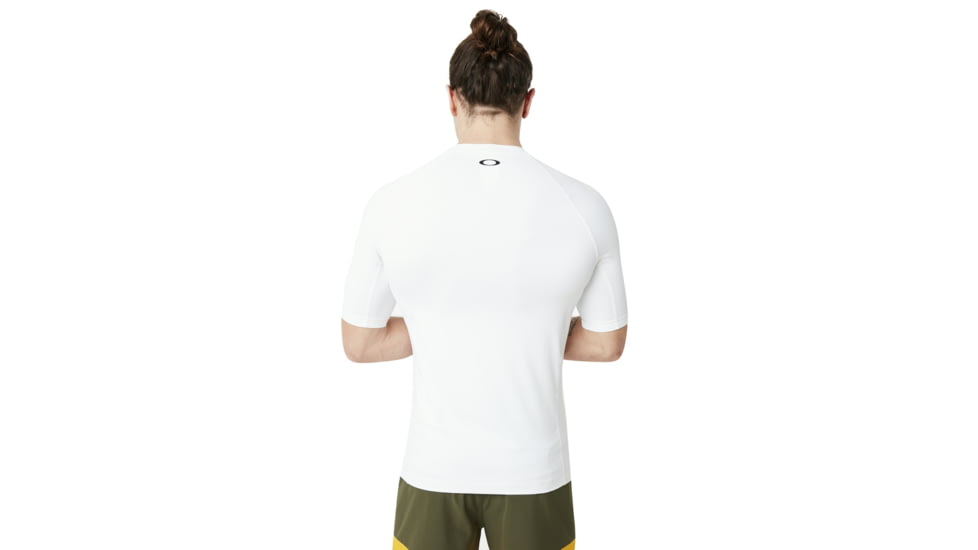 Oakley Asymmetrical Dynamic Rashguard - Mens, White, Medium, 482461-100-M