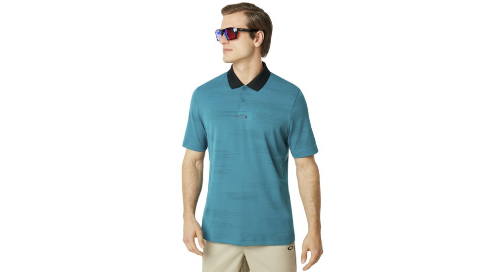 Oakley SI Balata Performance Polo - Mens, Petrol, Extra Large, 434306-9PE-XL