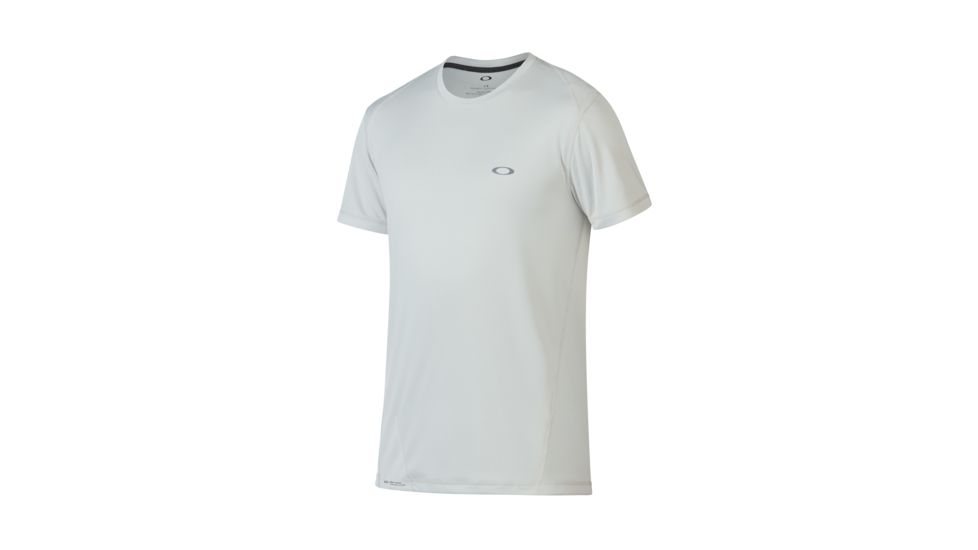 Oakley Base Short Sleeve Top - Mens, Light Grey, Extra Small, 434006-202-XS