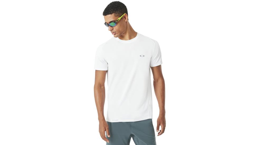 Oakley Base Short Sleeve Top - Mens, White, Extra Small, 434006-100-XS