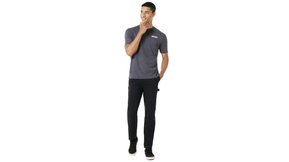 Oakley Blur Advertising Ss - Mens, Jet Black Heather, Small, 457361-01S-S