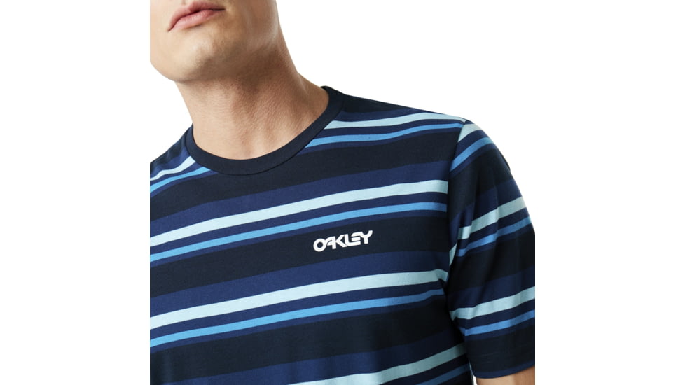 Oakley Bold Yd Stripe Tee - Mens, Fathom, Medium, 457701-6AC-M