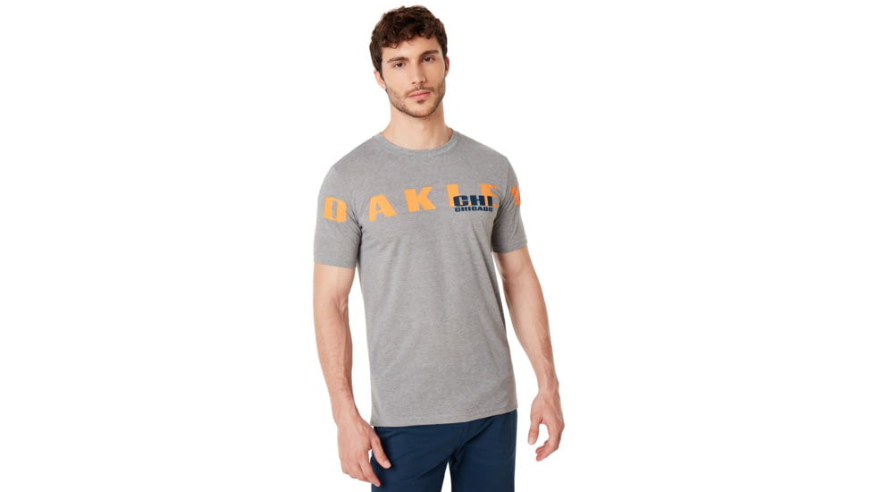 Oakley SI Chicago Tee - Mens, Gray Melange, Small, 457778-2GM-S