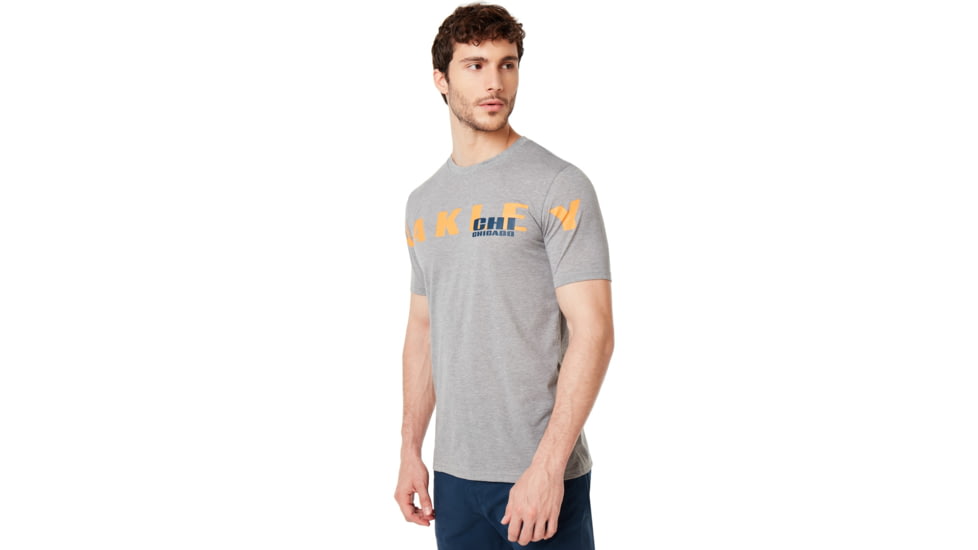 Oakley SI Chicago Tee - Mens, Gray Melange, Small, 457778-2GM-S