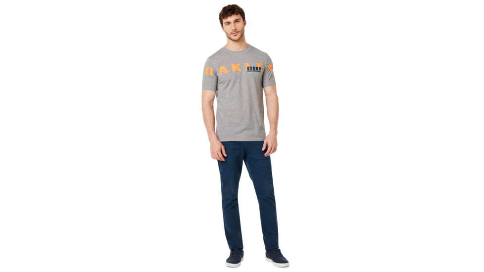 Oakley SI Chicago Tee - Mens, Gray Melange, Small, 457778-2GM-S