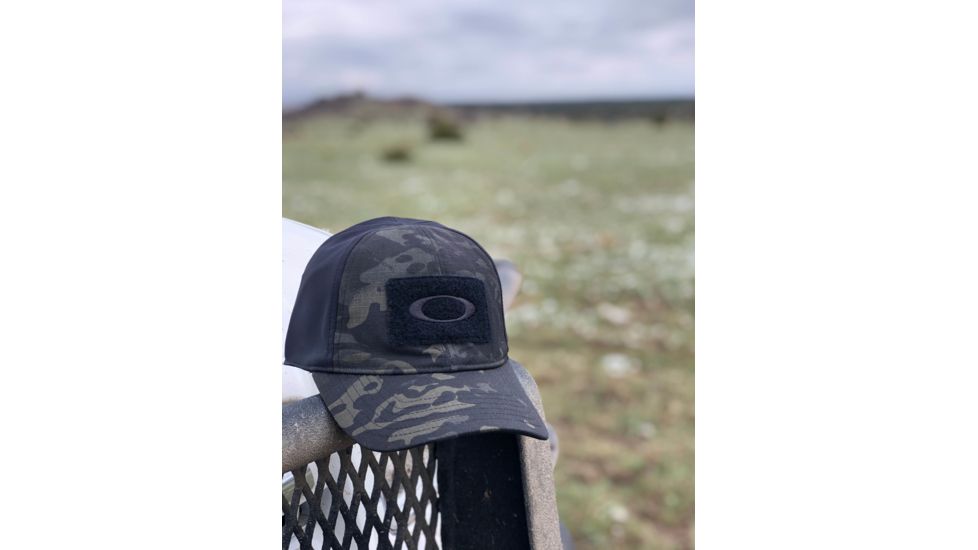 Oakley SI Cotton Stretch Fit Cap, Black Multicam, L/XL, 911630A-02L-LXL