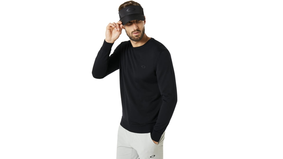 Oakley SI Crew Neck Knit - Mens, Blackout, Extra Small, 434240-02E-XS