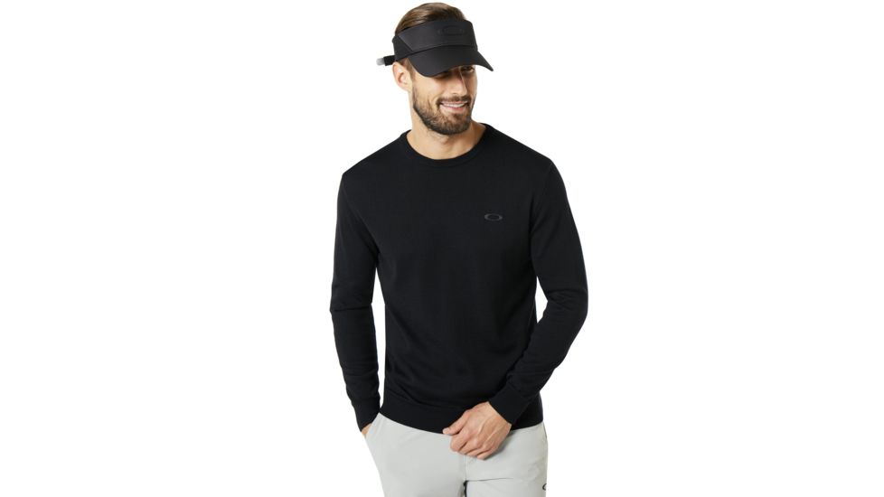 Oakley SI Crew Neck Knit - Mens, Blackout, Extra Small, 434240-02E-XS