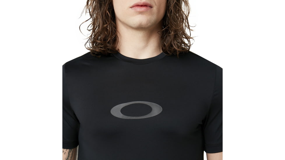 Oakley Ellipse Logo Rashguard - Mens, Blackout, Small, 457602-02E-S