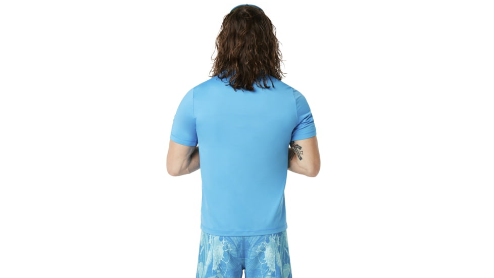 Oakley Ellipse Logo Rashguard - Mens, Hawaiian Blue, Small, 457602-6HB-S