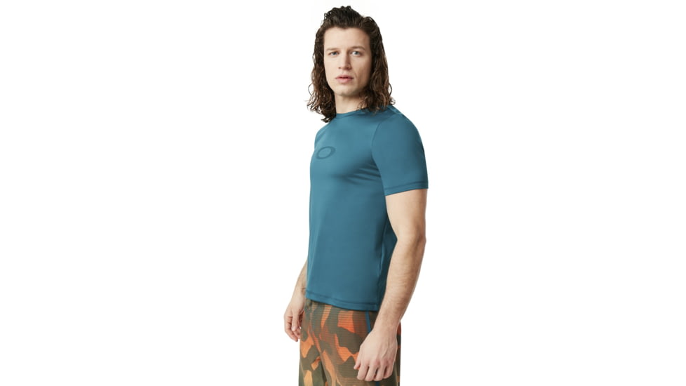 Oakley Ellipse Logo Rashguard - Mens, Petrol, Small, 457602-9PE-S