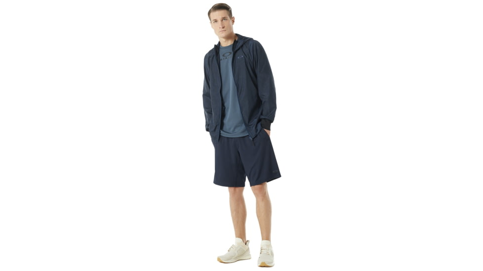 Oakley Enhance Emboss 8.7 Wind Jacket - Mens, Fathom, Extra Large, 412591-6AC-XL