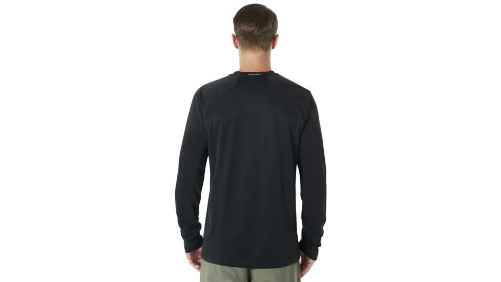 Oakley Enhance Long Sleeve Crew 8.7.02 - Mens, Blackout, Large, 434249-02E-L