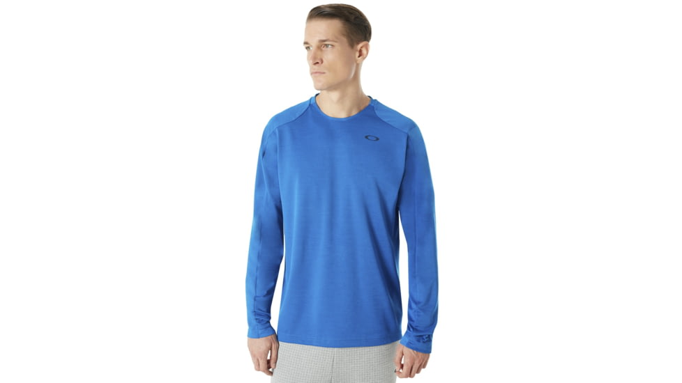 Oakley Enhance Long Sleeve Crew 8.7.02 - Mens, Ozone, Extra Large, 434249-62T-XL