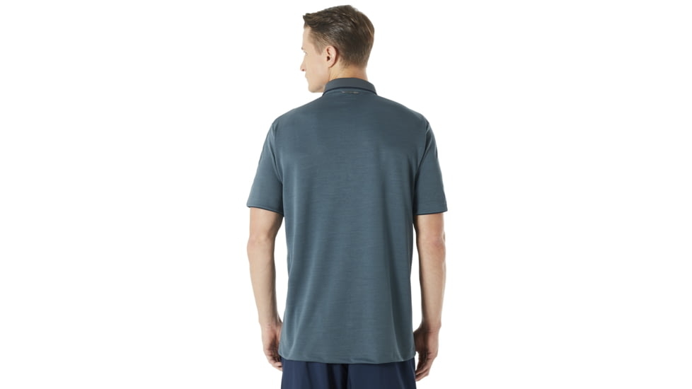 Oakley SI Enhance Short Sleeve Polo 8.7 - Mens, Dark Slate, Extra Large, 434260-94A-XL