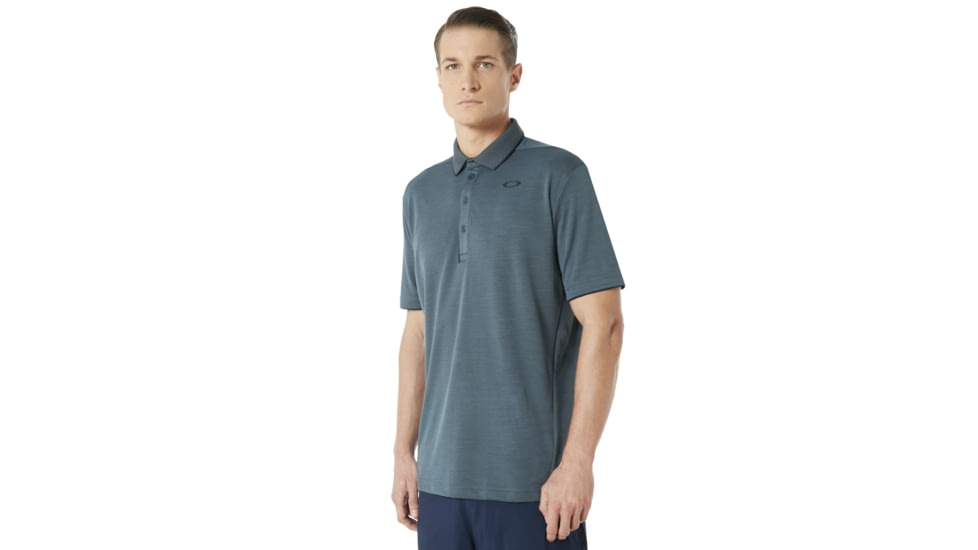 Oakley SI Enhance Short Sleeve Polo 8.7 - Mens, Dark Slate, Extra Large, 434260-94A-XL