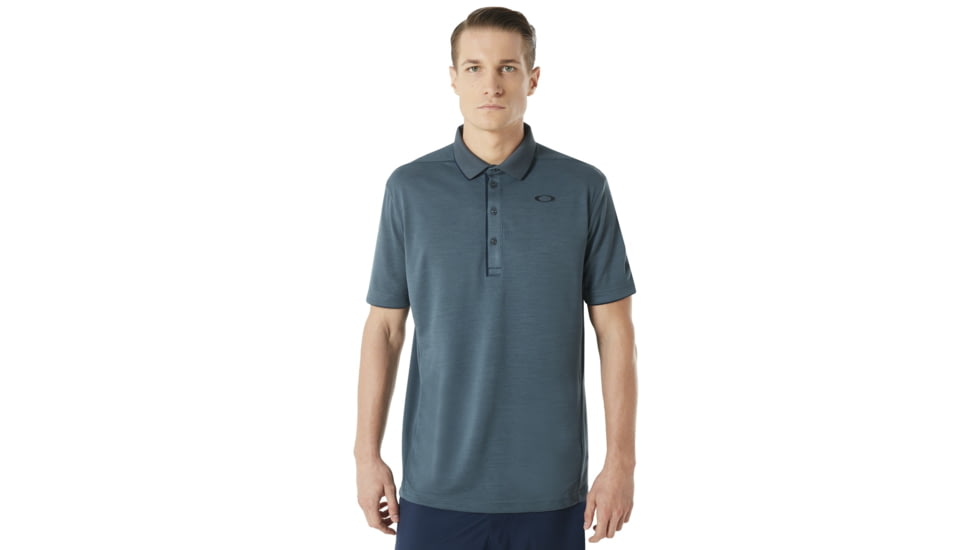 Oakley SI Enhance Short Sleeve Polo 8.7 - Mens, Dark Slate, Extra Large, 434260-94A-XL