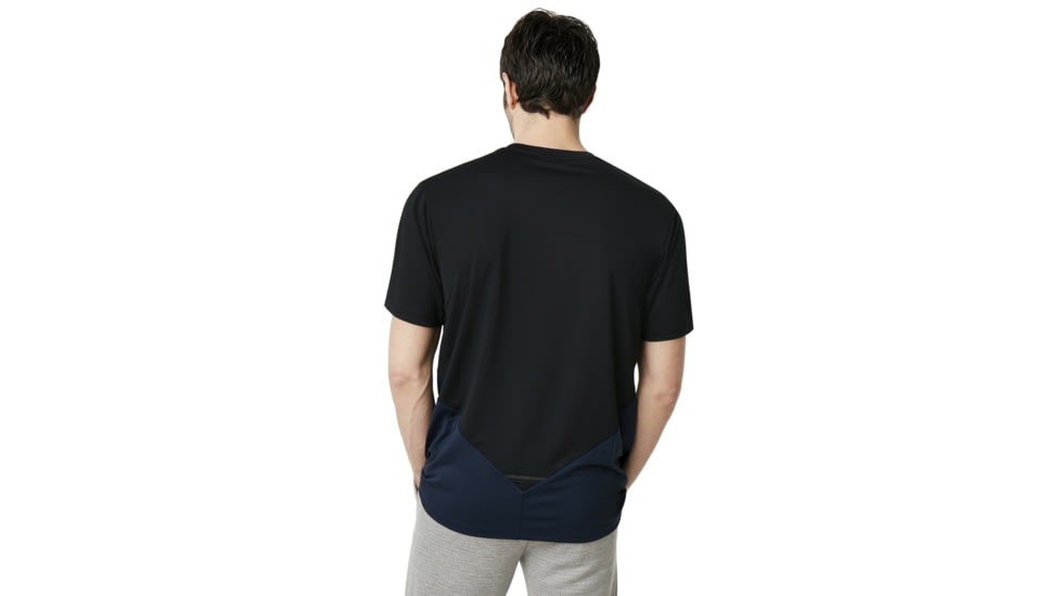 Oakley SI Enhance Slant Short Sleeve Henley 9.0 - Mens, Blackout, Medium, 457723-02E-M