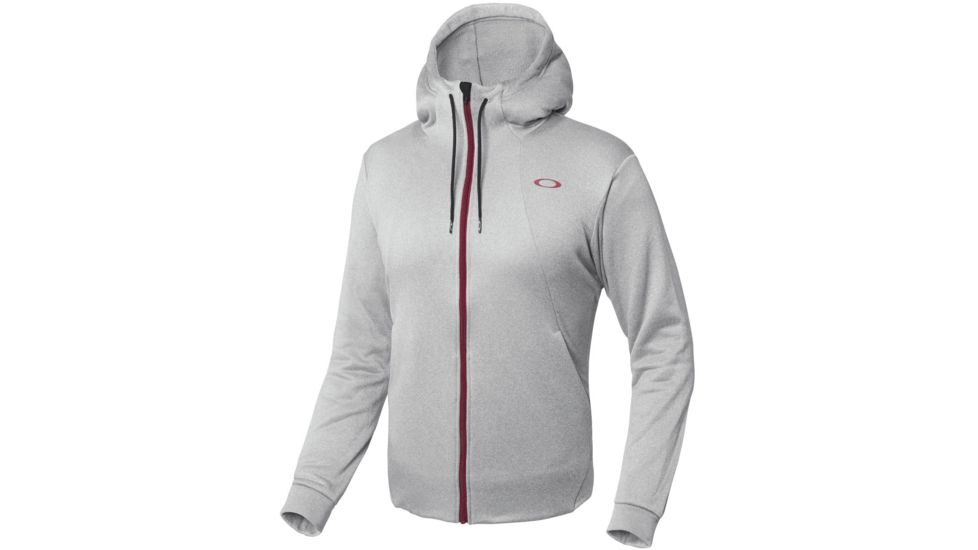 Oakley SI Enhance Technical Fleece Jacket.Qd 8.7 - Mens, Light Heather Grey, Large, 461669-22K-L