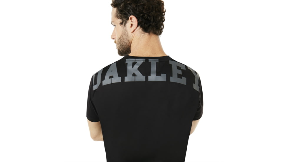 Oakley Enhance Technical Qd Short Sleeve Tee.18.09 - Mens, Blackout, Large, 434254-02E-L