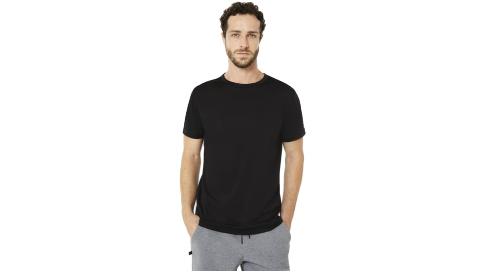 Oakley Enhance Technical Qd Short Sleeve Tee.18.09 - Mens, Blackout, Large, 434254-02E-L