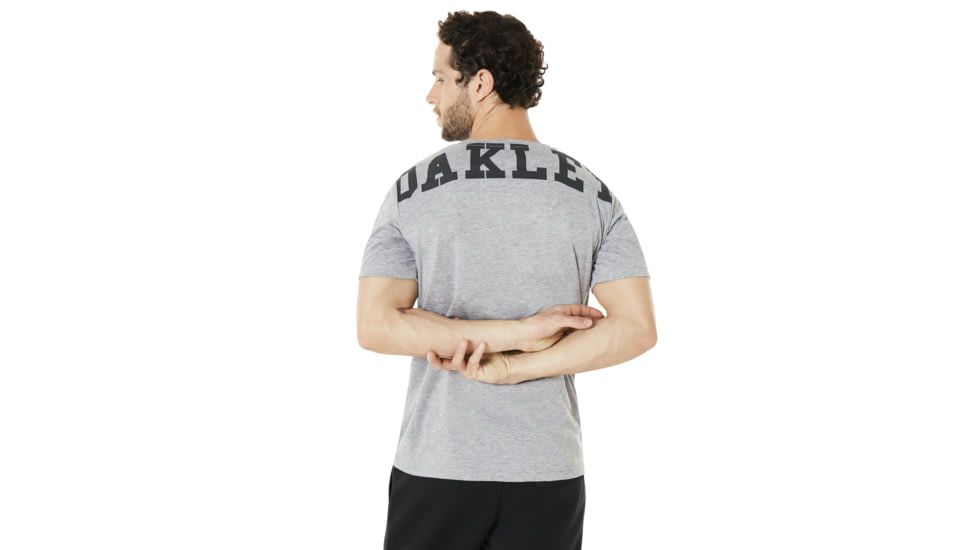 Oakley Enhance Technical Qd Short Sleeve Tee.18.09 - Mens, Light Heather Grey, 3XL, 434254-22K-XXXL