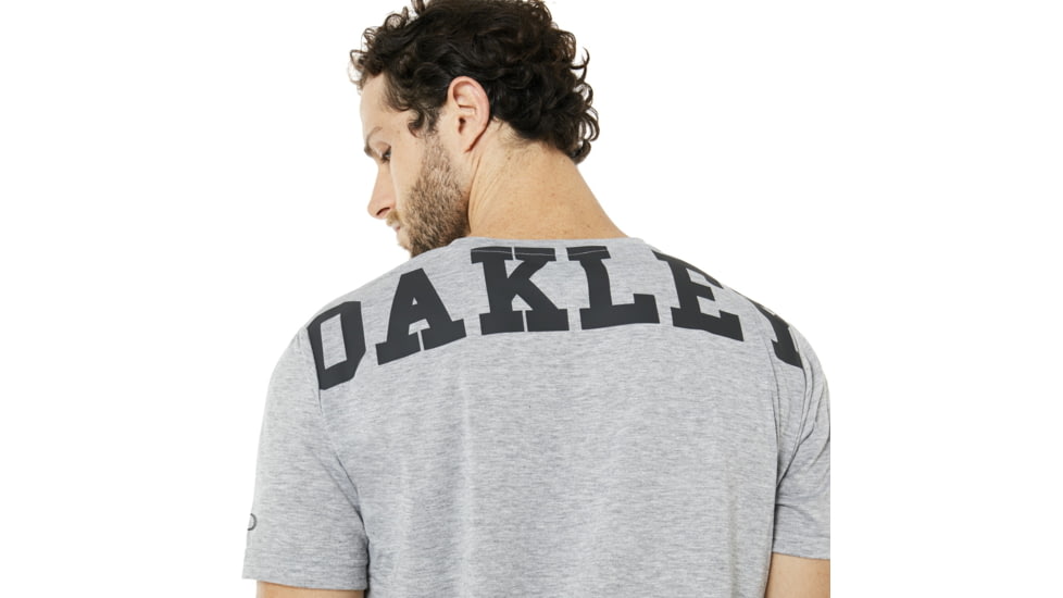 Oakley Enhance Technical Qd Short Sleeve Tee.18.09 - Mens, Light Heather Grey, 3XL, 434254-22K-XXXL