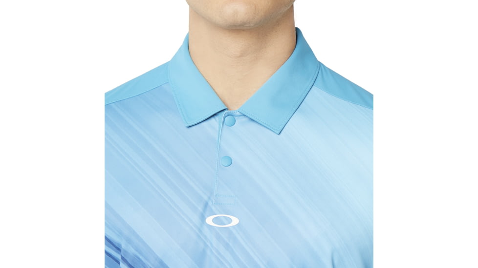 Oakley SI Exploded Ellipse Golf Polo Ss - Mens, Stormed Blue, 2XL, 434310-6SB-XXL