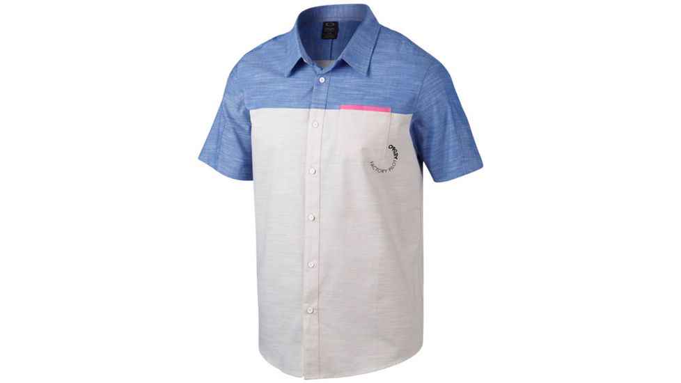 Oakley SI Fakie Woven Shirt, Light Grey, Small 401639-202-SM