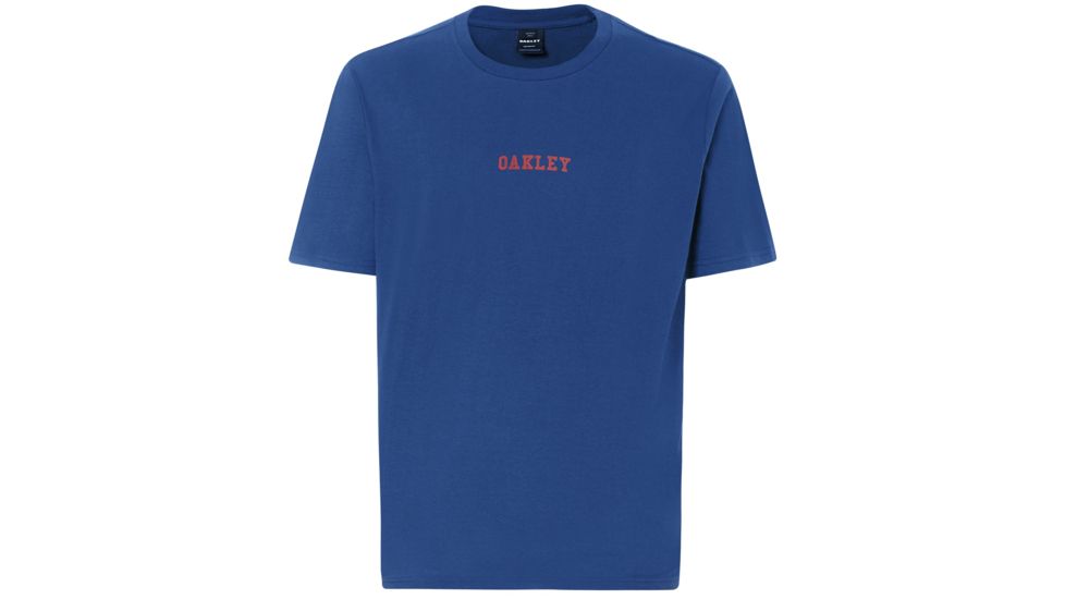 Oakley SI Geometric Sleeve Polodetail Short Sleeve - Mens, Dark Blue, Extra Large, 434372-609-XL